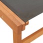 vidaXL Silla de jardín con reposapiés madera de eucalipto y textilene vidaXL Silla de jardín con reposapiés madera de eucalipto y textilene