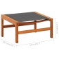 vidaXL Silla de jardín con reposapiés madera de eucalipto y textilene vidaXL Silla de jardín con reposapiés madera de eucalipto y textilene