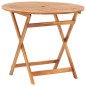 vidaXL Mesa plegable de jardín de madera maciza de acacia 90x75 cm vidaXL Mesa plegable de jardín de madera maciza de acacia 90x75 cm