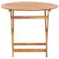 vidaXL Mesa plegable de jardín de madera maciza de acacia 90x75 cm vidaXL Mesa plegable de jardín de madera maciza de acacia 90x75 cm