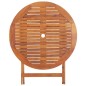 vidaXL Mesa plegable de jardín de madera maciza de acacia 90x75 cm vidaXL Mesa plegable de jardín de madera maciza de acacia 90x75 cm