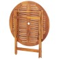 vidaXL Mesa plegable de jardín de madera maciza de acacia 90x75 cm vidaXL Mesa plegable de jardín de madera maciza de acacia 90x75 cm