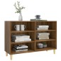 vidaXL Aparador de madera de ingeniería marrón roble 103,5x35x70 cm vidaXL Aparador de madera de ingeniería marrón roble 103,5x35x70 cm