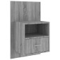 vidaXL Mesita de noche de pared gris Sonoma vidaXL Mesita de noche de pared gris Sonoma