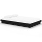 vidaXL Estructura de cama madera maciza negro 120x200 cm
