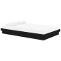vidaXL Estructura de cama madera maciza negro 120x200 cm