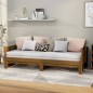 vidaXL Sofá cama extraíble madera maciza marrón miel 2x(80x200) cm vidaXL Sofá cama extraíble madera maciza marrón miel 2x(80x200) cm