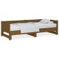vidaXL Sofá cama extraíble madera maciza marrón miel 2x(80x200) cm vidaXL Sofá cama extraíble madera maciza marrón miel 2x(80x200) cm