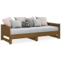 vidaXL Sofá cama extraíble madera maciza marrón miel 2x(80x200) cm vidaXL Sofá cama extraíble madera maciza marrón miel 2x(80x200) cm