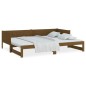 vidaXL Sofá cama extraíble madera maciza marrón miel 2x(80x200) cm vidaXL Sofá cama extraíble madera maciza marrón miel 2x(80x200) cm