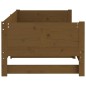 vidaXL Sofá cama extraíble madera maciza marrón miel 2x(80x200) cm vidaXL Sofá cama extraíble madera maciza marrón miel 2x(80x200) cm
