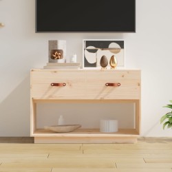 vidaXL Mueble de TV de madera maciza de pino 90x40x60 cm
