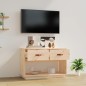 vidaXL Mueble de TV de madera maciza de pino 90x40x60 cm