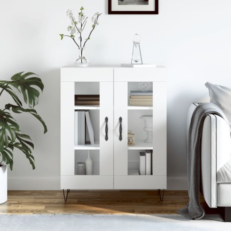 vidaXL Aparador de madera de ingeniería blanco 69,5x34x90 cm