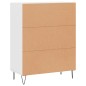 vidaXL Aparador de madera de ingeniería blanco 69,5x34x90 cm
