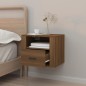 vidaXL Mesita de noche de pared roble marrón 50x36x40 cm vidaXL Mesita de noche de pared roble marrón 50x36x40 cm