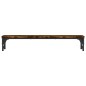 vidaXL Soporte pantalla madera ingeniería roble ahumado 85x23x15,5 cm vidaXL Soporte pantalla madera ingeniería roble ahumado 85x23x15,5 cm