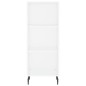vidaXL Aparador de madera de ingeniería blanco 34,5x32,5x90 cm vidaXL Aparador de madera de ingeniería blanco 34,5x32,5x90 cm
