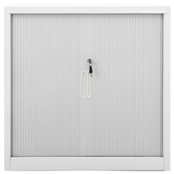 vidaXL Armario con puerta corredera gris acero 90x40x90 cm