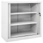 vidaXL Armario con puerta corredera gris acero 90x40x90 cm