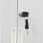 vidaXL Armario con puerta corredera gris acero 90x40x90 cm