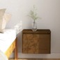 vidaXL Armario de pared madera maciza de pino marrón miel 45x30x35 cm vidaXL Armario de pared madera maciza de pino marrón miel 45x30x35 cm