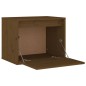vidaXL Armario de pared madera maciza de pino marrón miel 45x30x35 cm vidaXL Armario de pared madera maciza de pino marrón miel 45x30x35 cm