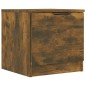 vidaXL Mesita de noche color roble ahumado 40x39x40 cm vidaXL Mesita de noche color roble ahumado 40x39x40 cm