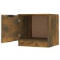 vidaXL Mesita de noche color roble ahumado 40x39x40 cm vidaXL Mesita de noche color roble ahumado 40x39x40 cm