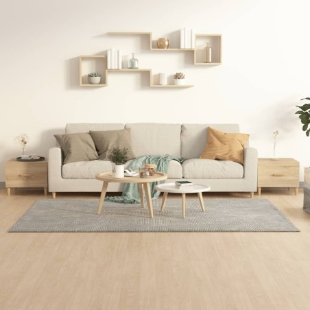 vidaXL Mesas de centro 2 uds madera ingeniería roble Sonoma 50x50x40cm