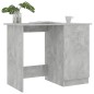 vidaXL Escritorio de madera contrachapada gris hormigón 100x50x76 cm vidaXL Escritorio de madera contrachapada gris hormigón 100x50x76 cm