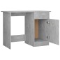 vidaXL Escritorio de madera contrachapada gris hormigón 100x50x76 cm vidaXL Escritorio de madera contrachapada gris hormigón 100x50x76 cm