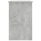 vidaXL Escritorio de madera contrachapada gris hormigón 100x50x76 cm vidaXL Escritorio de madera contrachapada gris hormigón 100x50x76 cm