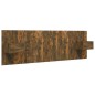 vidaXL Cabecero de cama y mesitas madera contrachapada roble ahumado vidaXL Cabecero de cama y mesitas madera contrachapada roble ahumado