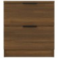 vidaXL Mesitas de noche 2 uds madera contrachapada color roble marrón vidaXL Mesitas de noche 2 uds madera contrachapada color roble marrón