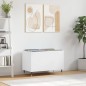 vidaXL Mueble para discos madera contrachapada blanco 74,5x38x48 cm vidaXL Mueble para discos madera contrachapada blanco 74,5x38x48 cm