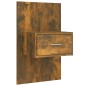 vidaXL Cabecero de cama y mesitas madera contrachapada roble ahumado vidaXL Cabecero de cama y mesitas madera contrachapada roble ahumado