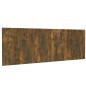 vidaXL Cabecero pared madera contrachapada roble ahumado 240x1,5x80 cm vidaXL Cabecero pared madera contrachapada roble ahumado 240x1,5x80 cm