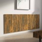 vidaXL Cabecero pared madera contrachapada roble ahumado 240x1,5x80 cm vidaXL Cabecero pared madera contrachapada roble ahumado 240x1,5x80 cm