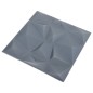 vidaXL Paneles de pared 3D 12 unidades 50x50 cm gris diamante 3 m² vidaXL Paneles de pared 3D 12 unidades 50x50 cm gris diamante 3 m²