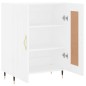 vidaXL Aparador de madera de ingeniería blanco 69,5x34x90 cm vidaXL Aparador de madera de ingeniería blanco 69,5x34x90 cm