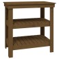 vidaXL Banco de trabajo madera maciza pino marrón miel 78,5x50x80 cm vidaXL Banco de trabajo madera maciza pino marrón miel 78,5x50x80 cm