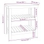 vidaXL Banco de trabajo madera maciza pino marrón miel 78,5x50x80 cm vidaXL Banco de trabajo madera maciza pino marrón miel 78,5x50x80 cm