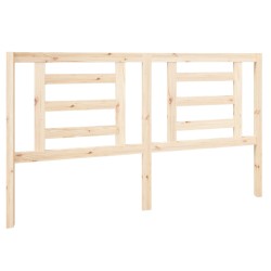 vidaXL Cabecero de cama madera maciza de pino 166x4x100 cm
