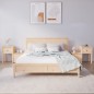 vidaXL Mesitas de noche 2 uds madera maciza de pino 79,5x38x65,5 cm vidaXL Mesitas de noche 2 uds madera maciza de pino 79,5x38x65,5 cm