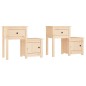 vidaXL Mesitas de noche 2 uds madera maciza de pino 79,5x38x65,5 cm vidaXL Mesitas de noche 2 uds madera maciza de pino 79,5x38x65,5 cm
