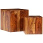 vidaXL Mesa de centro de madera maciza sheesham 2 unidades 40x40x40 cm vidaXL Mesa de centro de madera maciza sheesham 2 unidades 40x40x40 cm