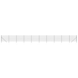 vidaXL Cerca de alambre de acero galvanizado gris antracita 2x25 m