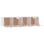 vidaXL Armarios pared 2 uds contrachapada blanco brillo 60x36,5x35 cm vidaXL Armarios pared 2 uds contrachapada blanco brillo 60x36,5x35 cm
