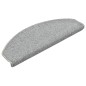 vidaXL Alfombras de peldaños de escalera 15 uds gris claro 65x24x4 cm vidaXL Alfombras de peldaños de escalera 15 uds gris claro 65x24x4 cm